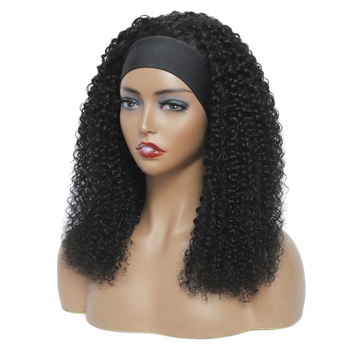 100% Real Human Hair Girls Short Hairstyle Afro Women Headband Virgin Hair Wigs Afro Kinky Curly Half Wig With Headband 100% Real Human Hair Girls Short Hairstyle Afro Women Headband Virgin Hair Wigs Afro Kinky Curly Half Wig With Headband
